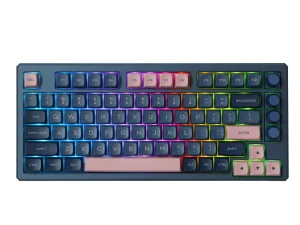 skyloong gk75 BluePink with aluminum case