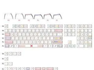 126 pcs skyloong memphis pudding keycap