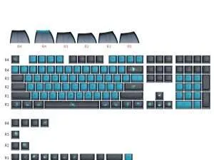 126 pcs skyloong pudding jellyfish keycap