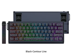 GK61HE-magnetic switch-black-contour-line-aluminum case