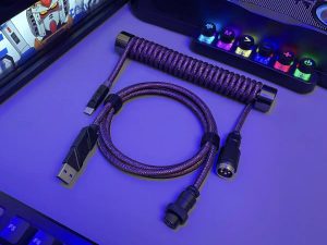 8K Counterweight Rod Coil Spring Keyboard Cable