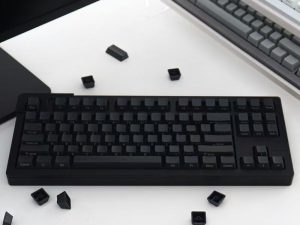 Large Carbon Black Keycaps