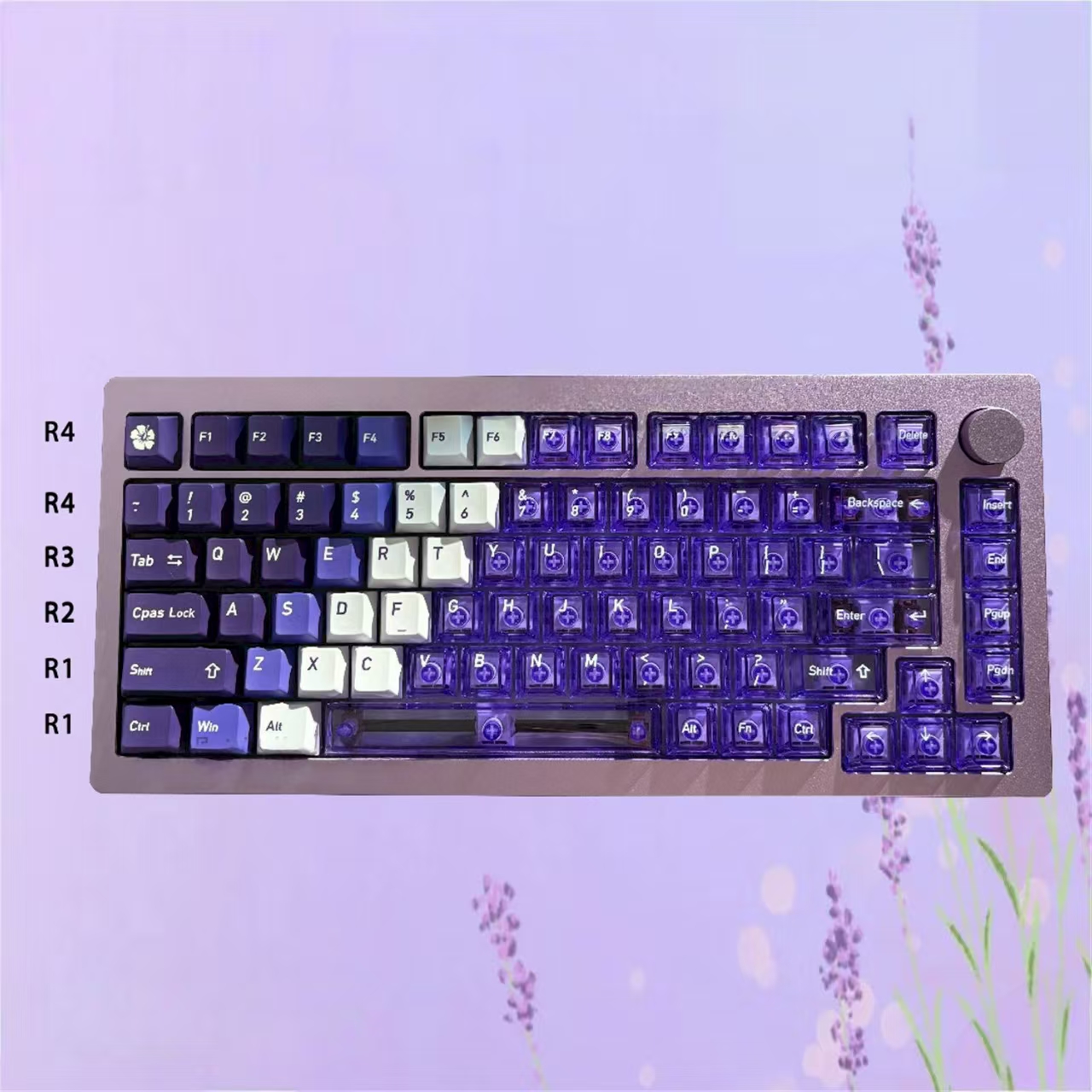 Red Gradient Keycaps Snow Mountain Red Flame Dragon Gradient Keycaps - SKYLOONG KEYBOARD