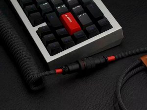 DIY RGB Colorful Light Spiral Keyboard Cable